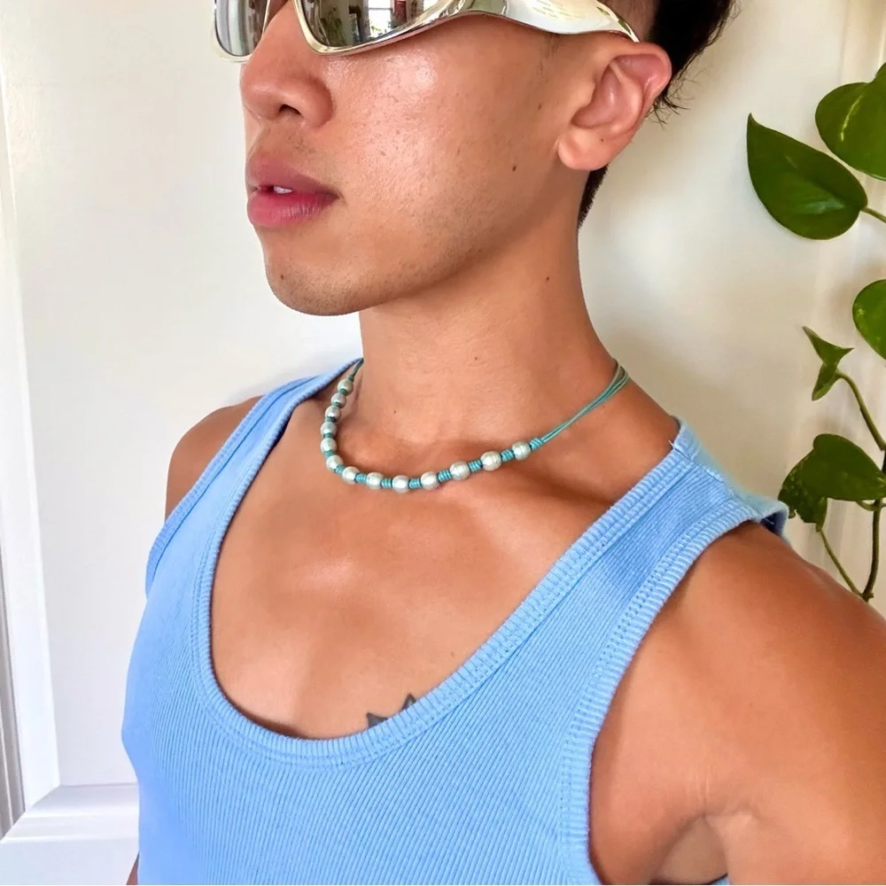 Vintage Turquoise Beaded Necklace
